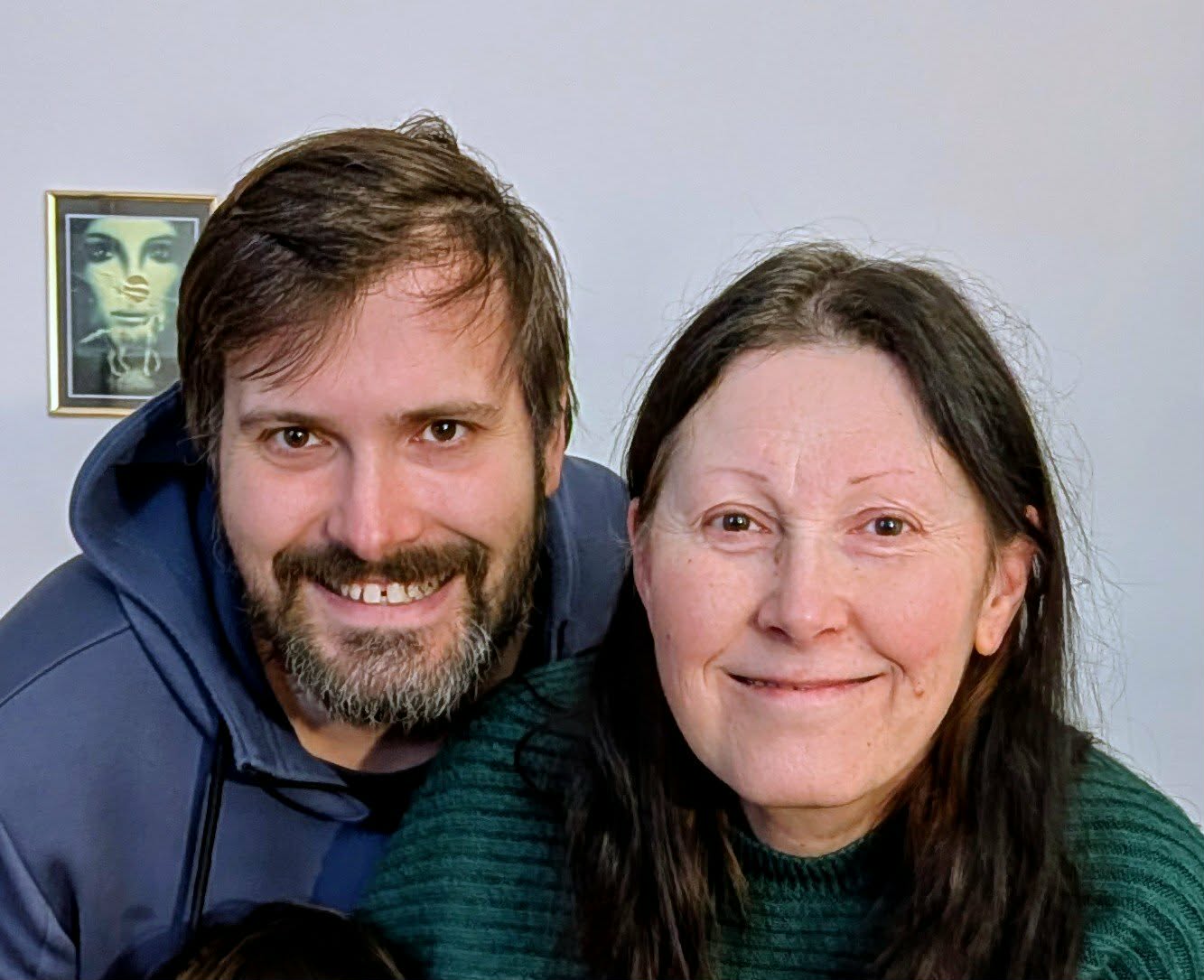 Martin with his mother